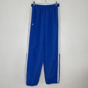 Adidas Track Pants Mens Medium Athletic Three Stripes Windbreaker 2000s Y2K